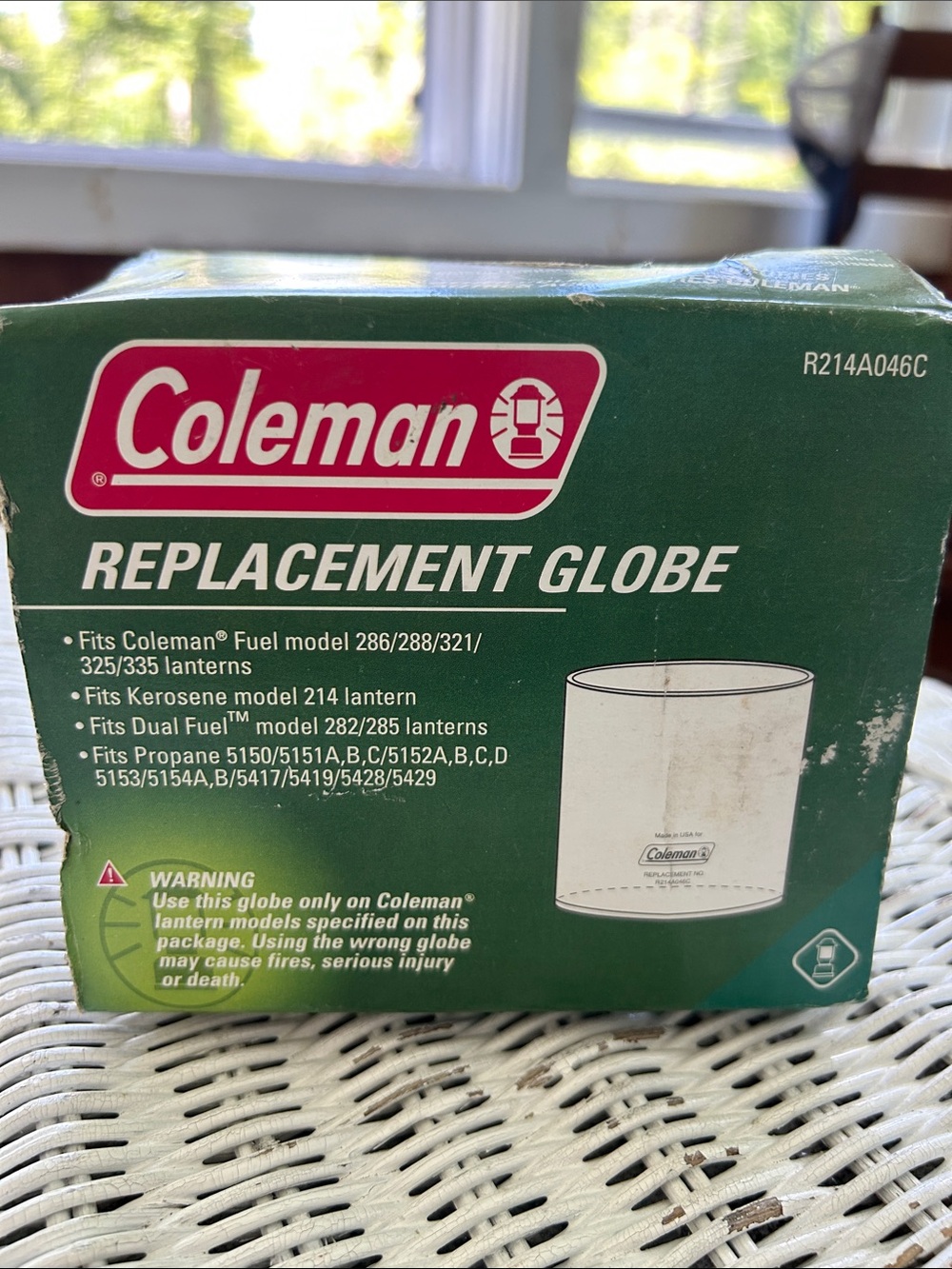 Coleman Green Replacement Globe Box